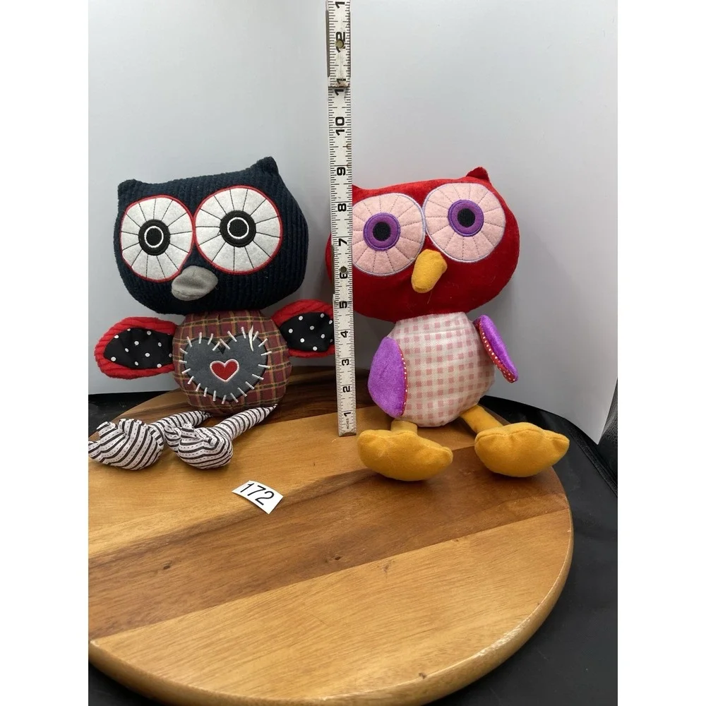 2 VNTG Owls Owl Forever & Peekaboo‎ Plush